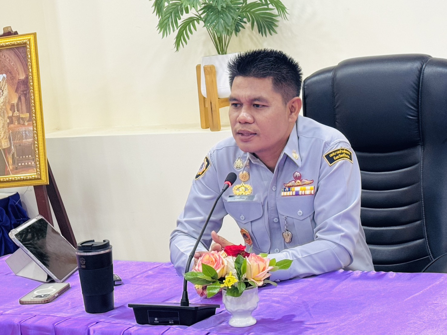 ประชุมการเตรียมการช่วยเหลือประชาชนในกรณีเกิดอุทกภัยในพื้นที่